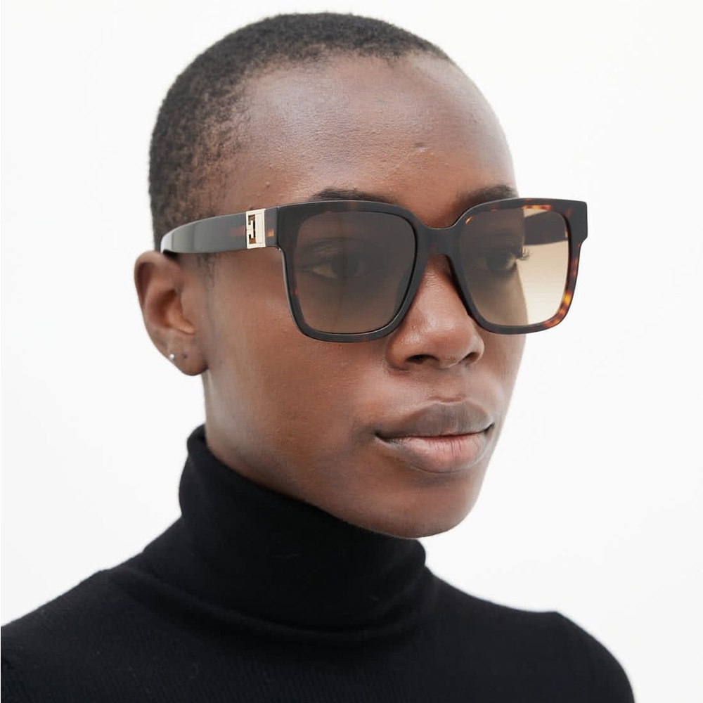 Givenchy Brown Gradient Square Ladies Sunglasses … - image 1
